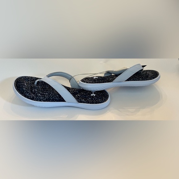NWT under Armour memory foam Marbella VII graphic FB slides shoes Sz 12 - Picture 4 of 7